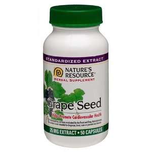  Natures Resource Grape Seed Extract, 25mg, 50ct Health 