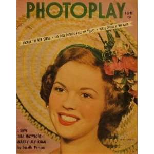 Photoplay Magazine, August 1949, with Shirley Temple on the cover 