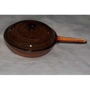  Corning Amber Vision Visions 7.25 Skillet with Lid 