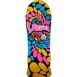  Vision Hippi Stix Deck 10x30.5 Yellow Skateboard Decks 