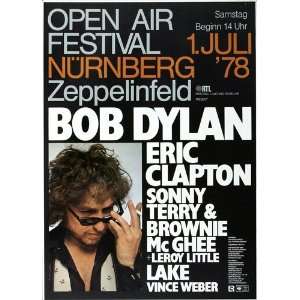  Bob Dylan   Open Air Festival 1978   CONCERT   POSTER from 