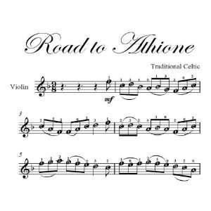  Road to Athione Easy Violin Sheet Music Traditional 