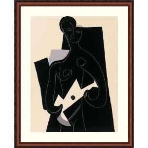  Femme A la Guitar, 1924 by Pablo Picasso   Framed 