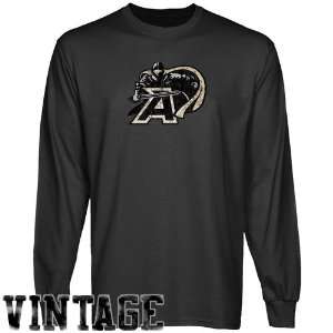  Knight Tshirt : Army Black Knights Charcoal Distressed Logo Vintage 