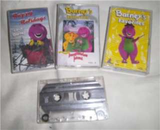 Set of 4 Barney & Friends music tapes  