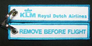   Airlines flying blue Remove Before Flight style keyring bag tag  