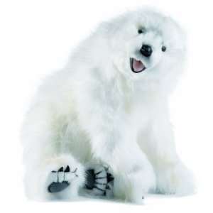    Hansa Polar Bear Cub Stuffed Plush Animal, SItting: Toys & Games