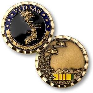  Vietnam Veteran Engravable Challenge Coin: Everything Else