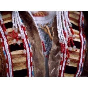  Closeup of Traditional Native Coat with Beads, Kamchatka 