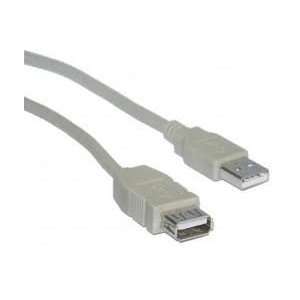 USB 2.0 A Male to A Female Extension Cable 6 feet   Gray