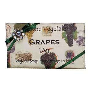   Natural Grapes Large 10.6 Oz. Single Soap Bar From Italy. Beauty