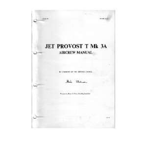 Percival Jet Provost T Aircraft Air Crew Manual Sicuro Publishing 