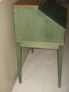 Ethan Allen Country Colors Green Drop Front Desk  
