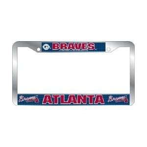  Atlanta Braves License Plate Frame Automotive