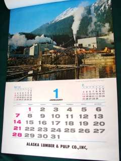 Alaska Lumber & Pulp Co. Large 1968 Wall Calendar  
