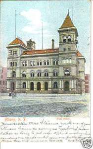 Albany New York Post Office 1900s old postcard  