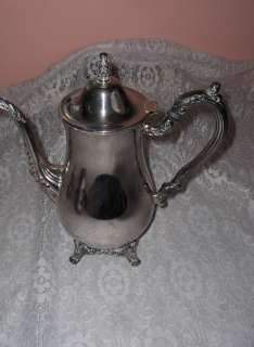 Vintage 5 Pc Set Oneida Silver Plate Du Maurier Coffee Tea Set NICE 