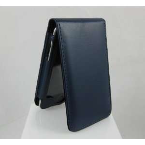 NAVY BLUE Vertical Clutch Case + FREE Clear Screen Protector for Apple 