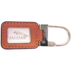  New Jaguar Key Chain   Leather, Brown Automotive