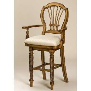    Wilshire 24 Swivel Counter Stool In Antique Pine