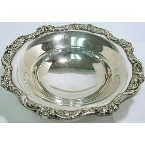 SL84   Poole Old English vintage silverplate footed relish dish 