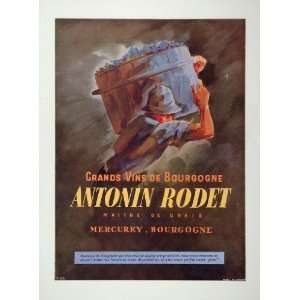   Ad Grands Vins de Bourgogne Antonin Rodet Wine   Original Print Ad