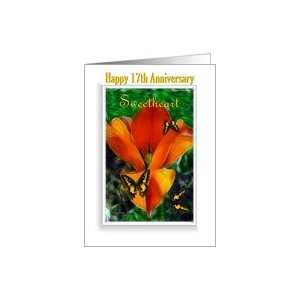  Anniversary/Sweetheart /Spouse ~ Age Specific 17th ~ Orange 