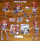 13 NEW CLAWDEEN WOLF SET OF MONSTER HIGH WALL STICKERS  