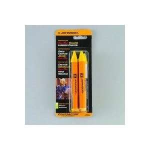 Johnson Level 3502Y Yellow Lumber Crayon   2 Pack