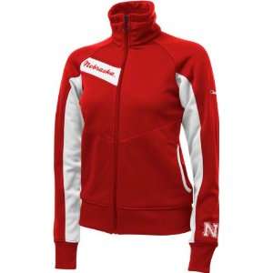   Womens Red Columbia Velocity Track Jacket