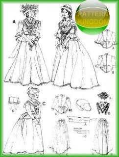 Mary Poppins Victorian Bustle Dress Patterns OOP 6 10  