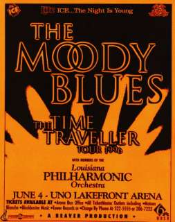 MOODY BLUES 1996 TIME TRAVELLER TOUR POSTER (ORANGE)  