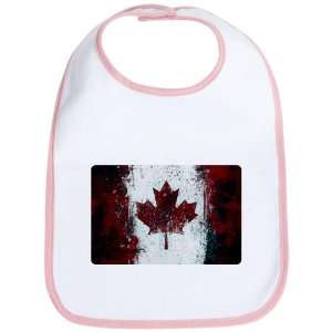   Baby Bib Petal Pink Canadian Canada Flag Painting HD: Everything Else