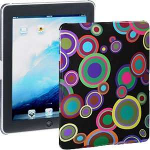  Back Cover for Apple iPad, Color Circles Black