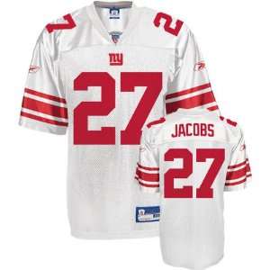 Brandon Jacobs New York Giants WHITE Equipment   Replica NFL YOUTH 