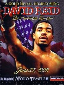 David Reid vs Brown Boxing Promotional Fight POSTER `98  