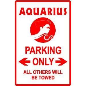  AQUARIUS PARKING sign * street zodiac stars: Home 