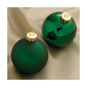  Club Pack of 36 Matte & Shiny Green Glass Ball Christmas 