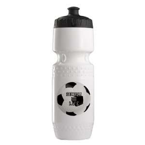  Trek Water Bottle White Blk Soccer Equals Life Everything 