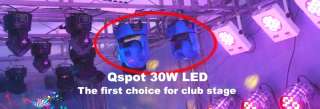 2X Qspot 30W LED Mini Spot Moving Head DJ Stage Lights  