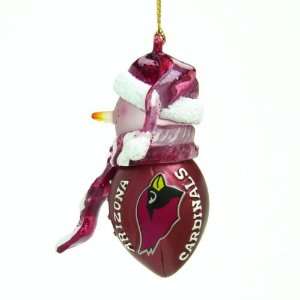 Pack of 4 NFL Arizona Cardinals Football Snowmen with Scarf Christmas 