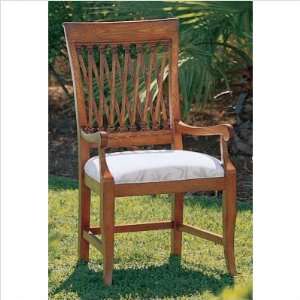  Tommy Bahama Home Cottage Arm Chair in Medium Antiqued 