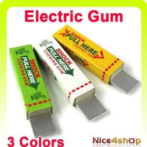  new fun electric shock chewing gum gag joke prank party 