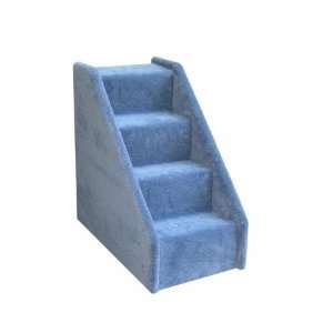   Pet Products TINY4BL Tiny 4 Step Pet Stairs   Blue: Pet Supplies