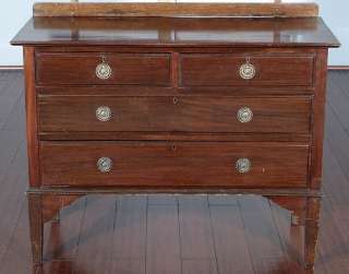   English Mahogany Dresser Chest Vanity w/ Mirror c1905 82b  