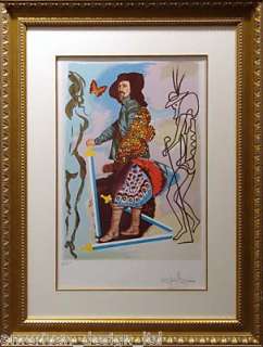 Salvador Dali Courtier Lithograph Art Signed Authentic Artwork COA 