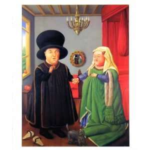  The Arnolfini by Fernando Botero. Size 16.50 X 21.75 Art 