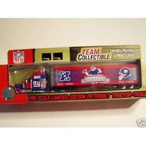    NFL NEW YORK GIANTS DIECAST TRACTOR TRAILER TRUCK: Toys & Games