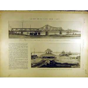   1902 Le Pont Sur Le Fleuve Rouge A Hanoi Bridge Doumer: Home & Kitchen