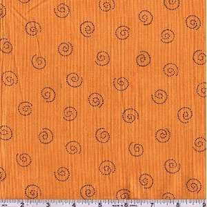  45 Wide Chutes and Ladders Swirls Orange Fabric By The 